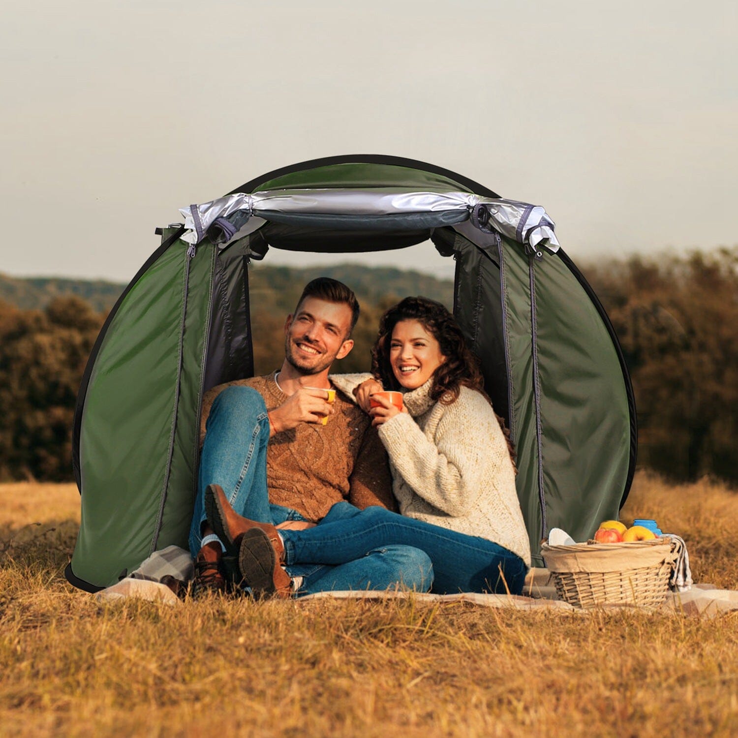 Automatic Pop Up Camping Tent Sports & Outdoors - DailySale