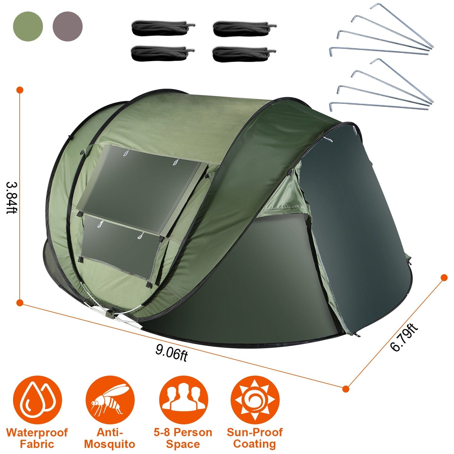 Automatic Pop Up Camping Tent Sports & Outdoors - DailySale