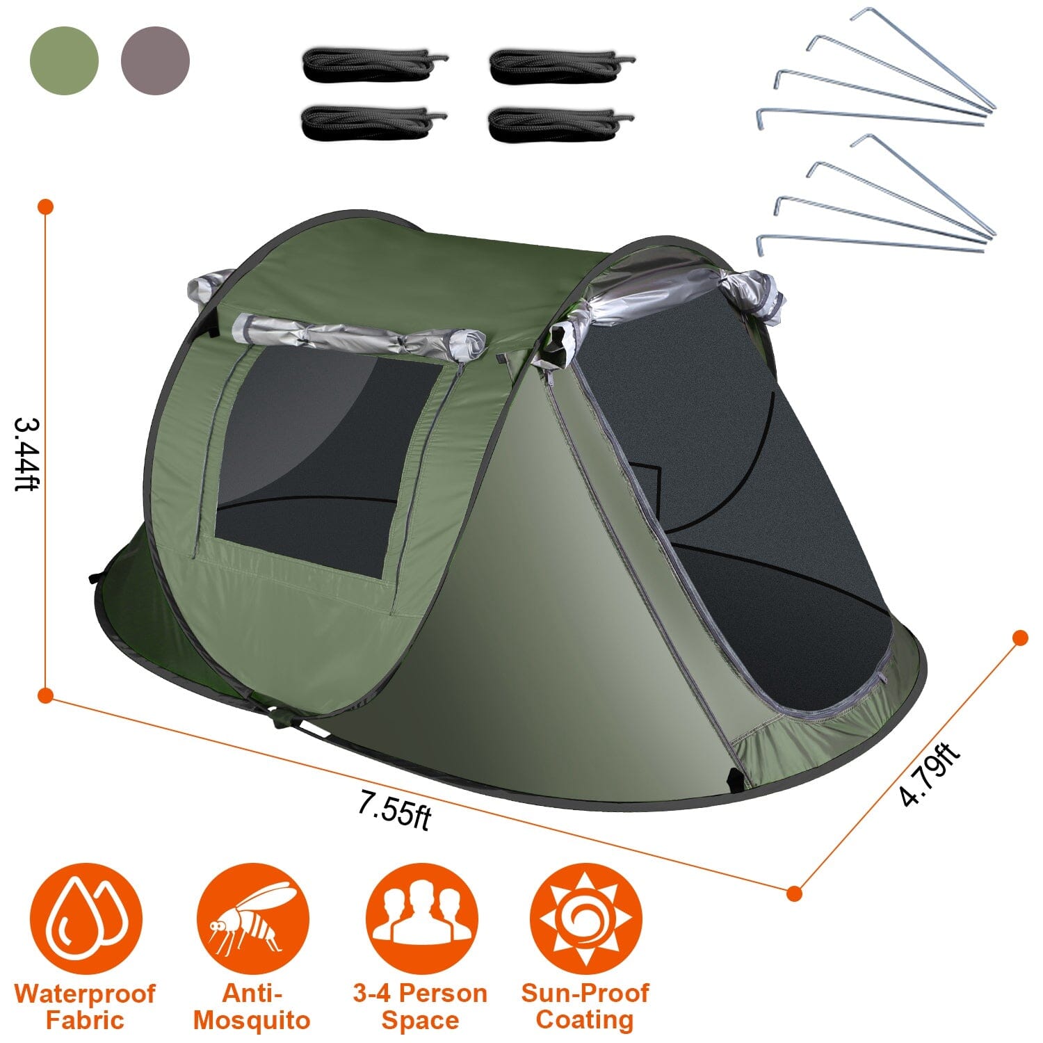 Automatic Pop Up Camping Tent Sports & Outdoors - DailySale