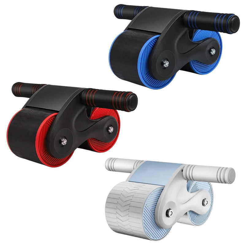 Automatic Rebound Anti-Slip AB Roller Wheel with Kneel Pad Holder Fitness - DailySale