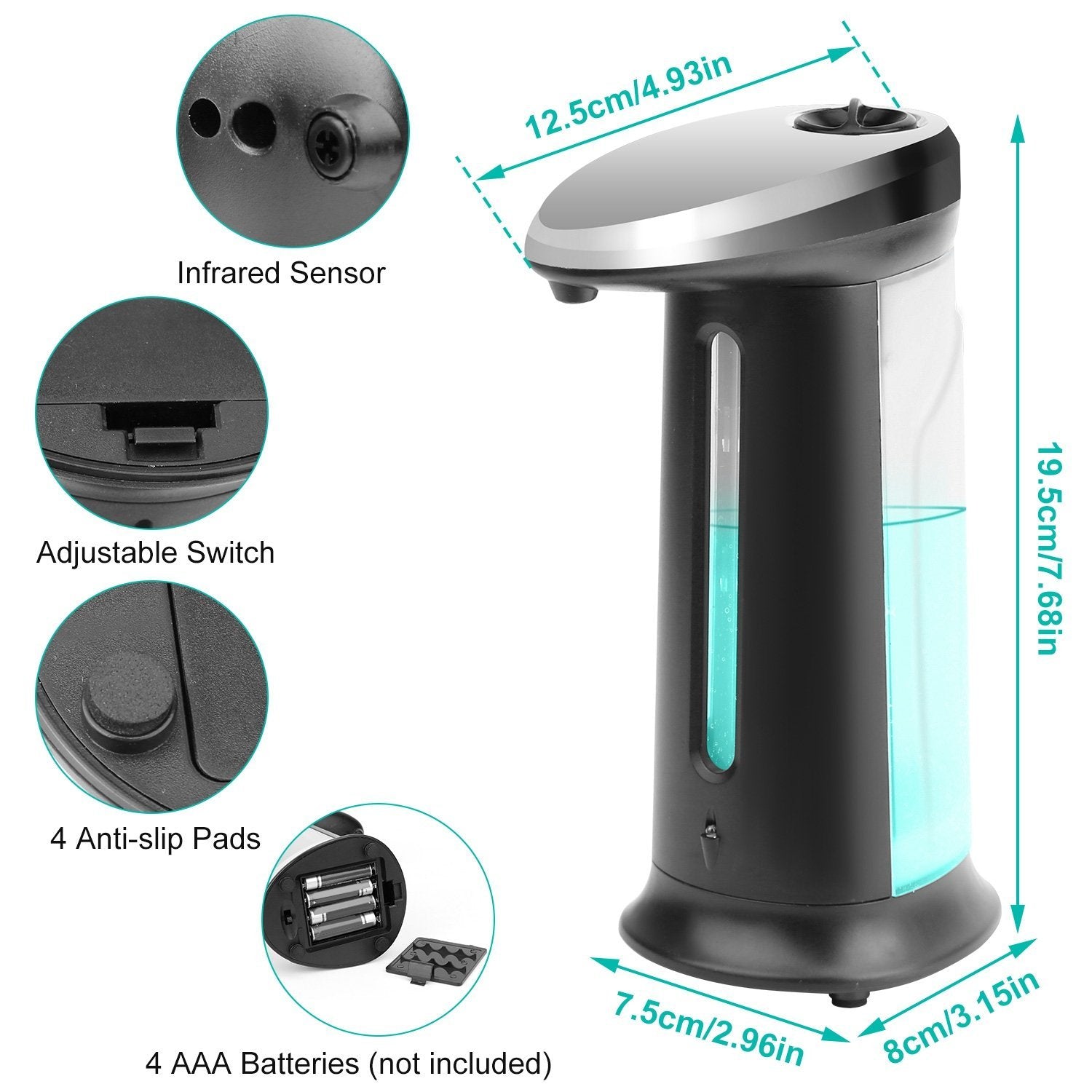 Automatic Soap Dispenser 400 ML/16.9 Oz Kitchen & Dining - DailySale