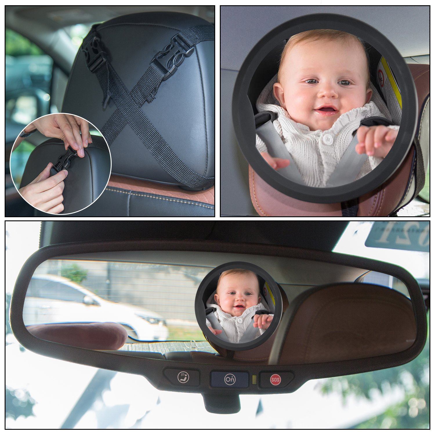 Baby Back Seat Car Mirror Baby - DailySale