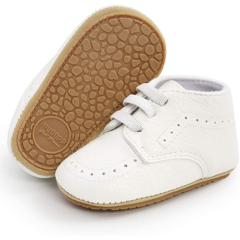 Baby Boy High Top Sneakers Baby White 0-6 - DailySale
