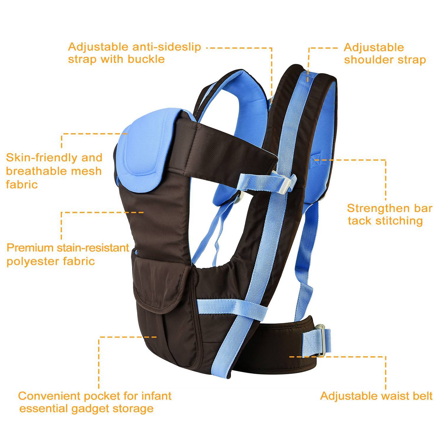 Baby Carrier Breathable Adjustable Wrap Baby - DailySale