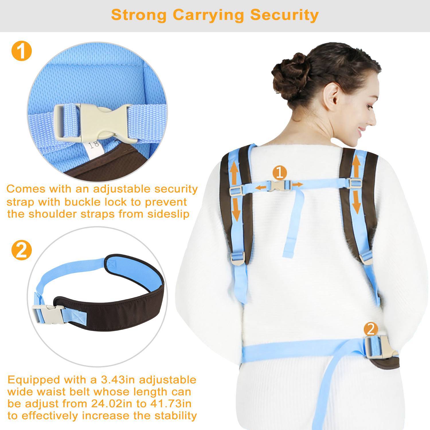 Baby Carrier Breathable Adjustable Wrap Baby - DailySale