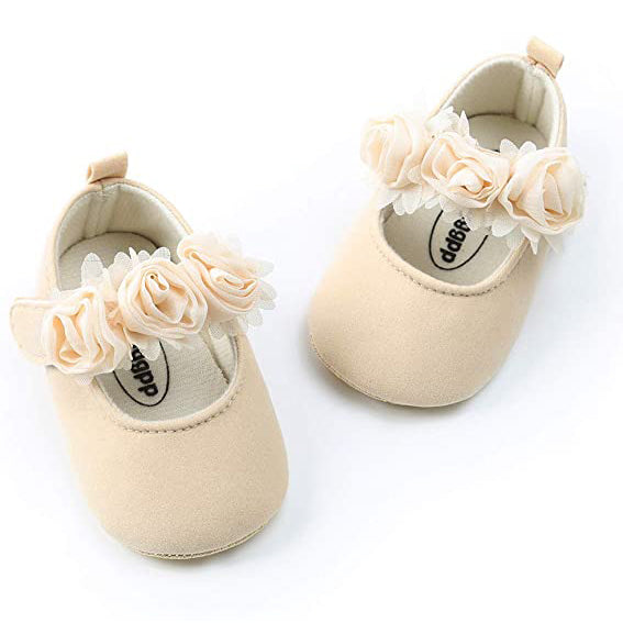 Baby Girls Flat Shoes Baby Beige 0-6 - DailySale