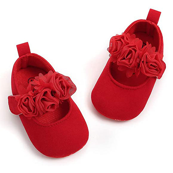 Baby Girls Flat Shoes Baby Dark Red 0-6 - DailySale