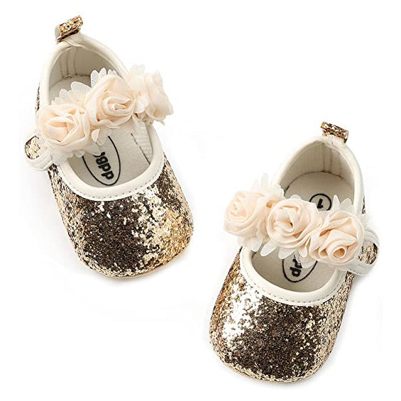 Baby Girls Flat Shoes Baby Gold 0-6 - DailySale
