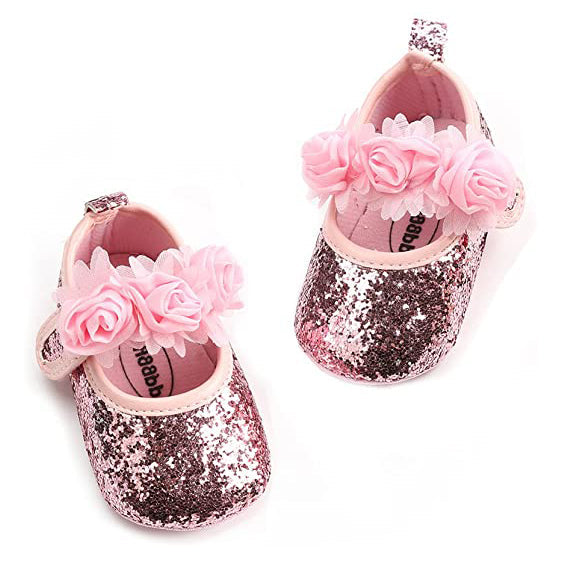 Baby Girls Flat Shoes Baby Pink 0-6 - DailySale