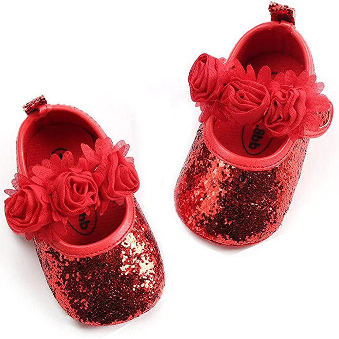 Baby Girls Flat Shoes Baby Red 0-6 - DailySale