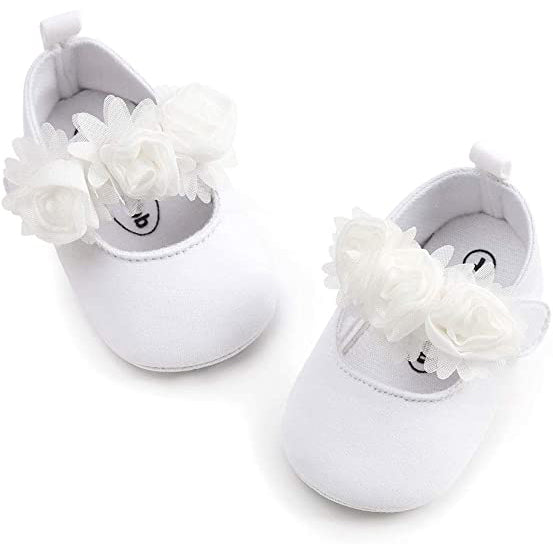 Baby Girls Flat Shoes Baby White 0-6 - DailySale