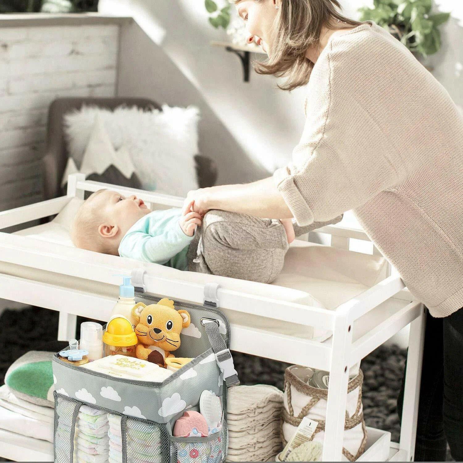 Baby Hanging Storage Caddy Crib Organizer Baby - DailySale