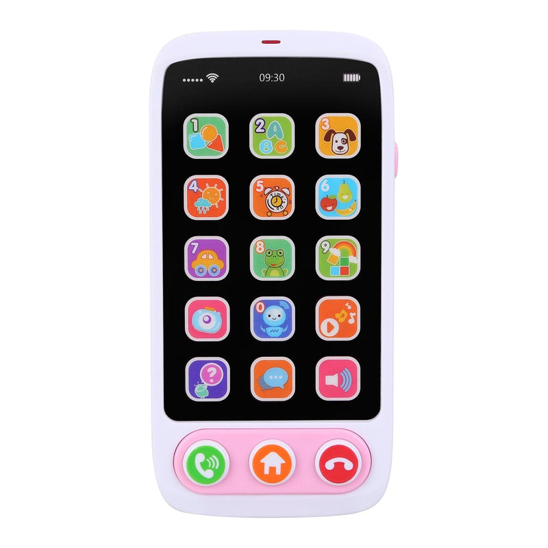 Baby Infant Interactive Educational Phone with Music Light Baby Pink - DailySale