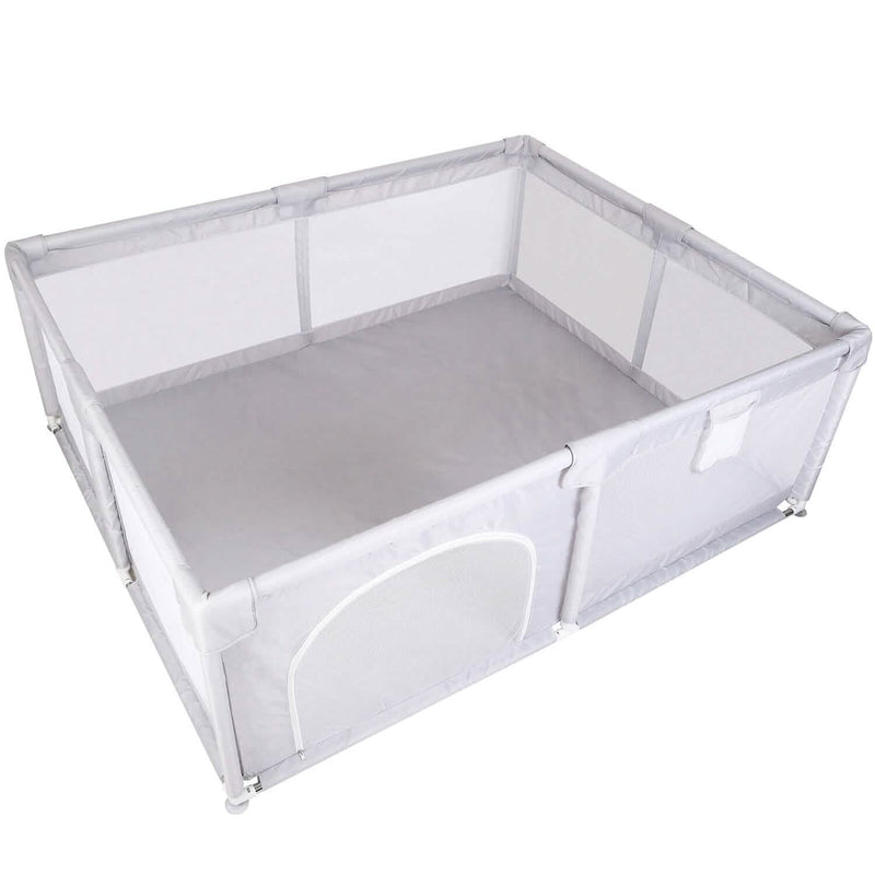 Baby Playpen with Anti-Suction Base Zipper Door Baby - DailySale