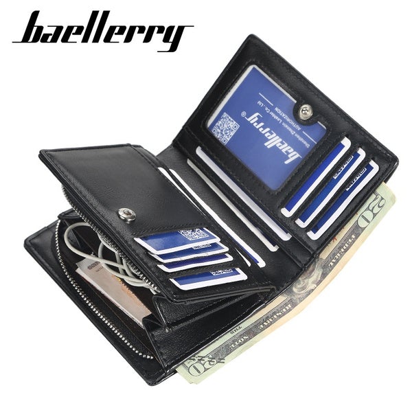 Baellerry Men's Zipper Short Fashion Wallet Bags & Travel - DailySale