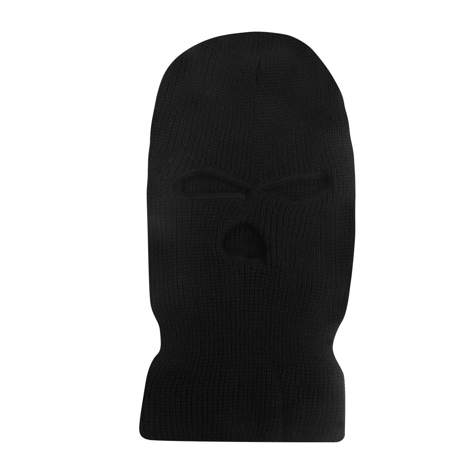 Balaclava Face Mask 3-Hole Knitted Windproof Ski Mask Full Face Cover Sports & Outdoors - DailySale