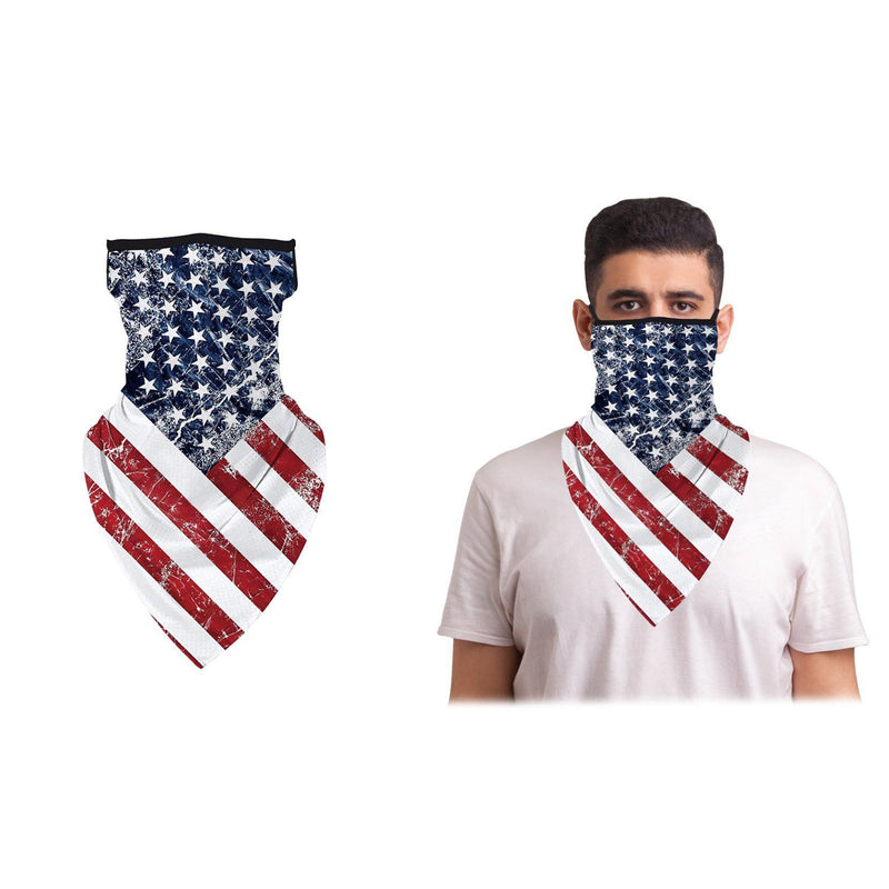 Balaclava Face Mask Neck Gaiter with Earloop for Men and Women Face Masks & PPE USA Flag - DailySale