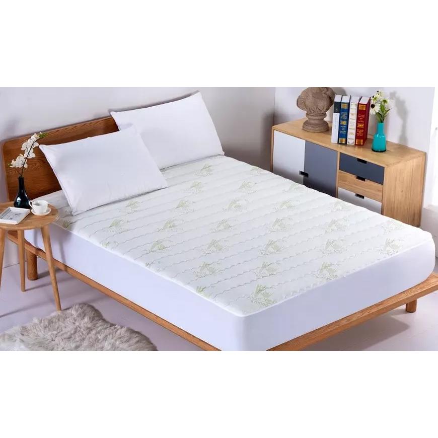 Bamboo Aloe Vera Hypoallergenic Quilted Mattress Pad Bedding - DailySale