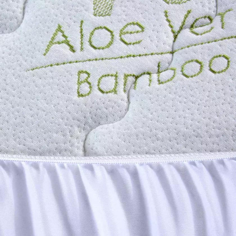 Bamboo Aloe Vera Hypoallergenic Quilted Mattress Pad Bedding - DailySale