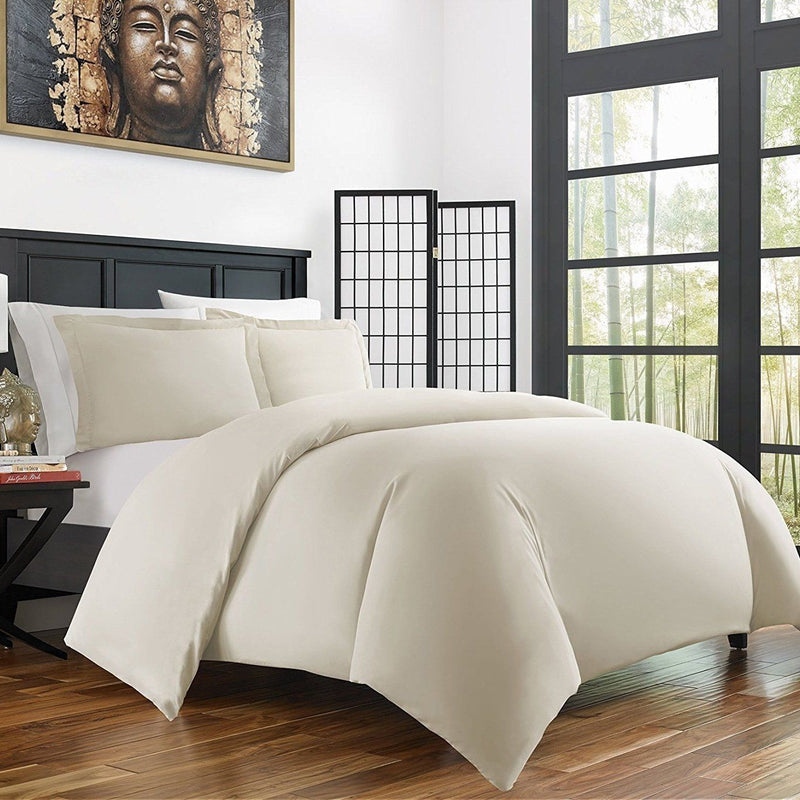 Bamboo Duvet Cover Set - Hypoallergenic - Assorted Sizes and Colors Linen & Bedding - DailySale