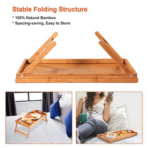 Bamboo Folding Bed Tray Table Kitchen & Dining - DailySale