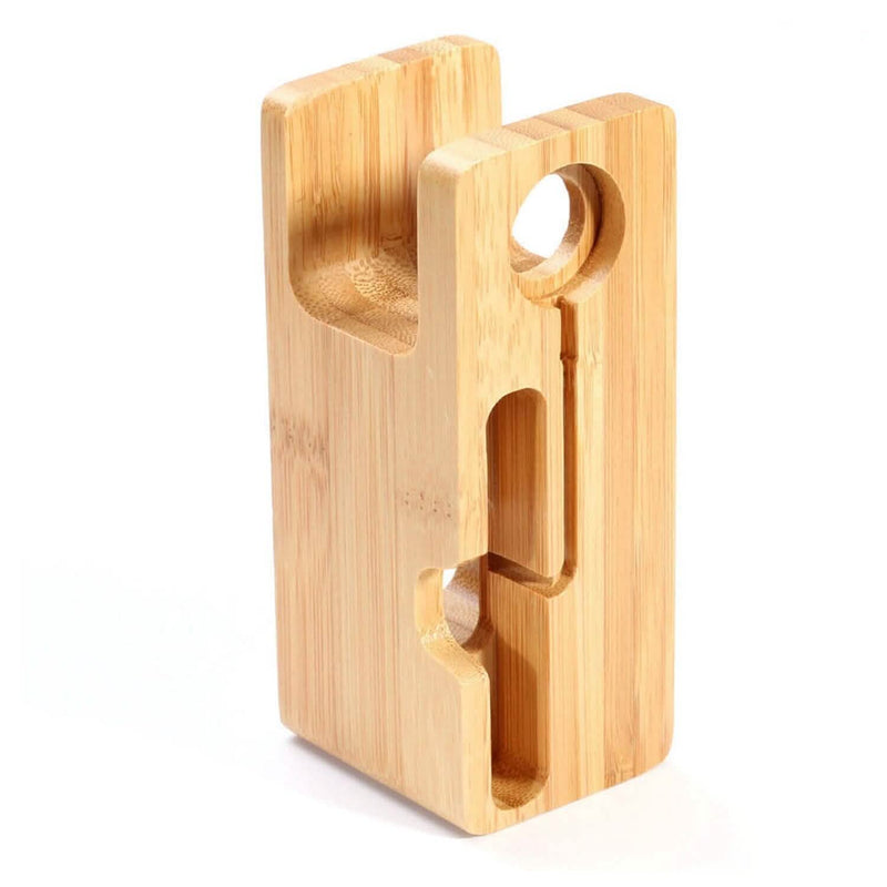 Bamboo Wood Charging Stand for Apple Watch Mobile Accessories - DailySale