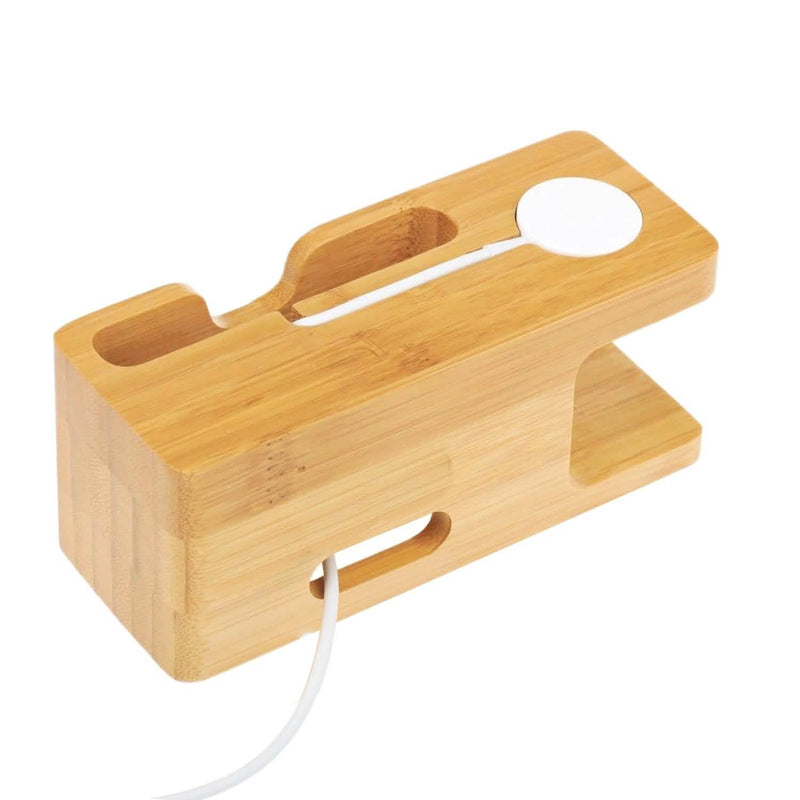 Bamboo Wood Charging Stand for Apple Watch Mobile Accessories - DailySale