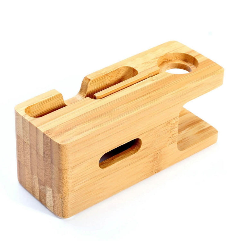 Bamboo Wood Charging Stand for Apple Watch Mobile Accessories - DailySale