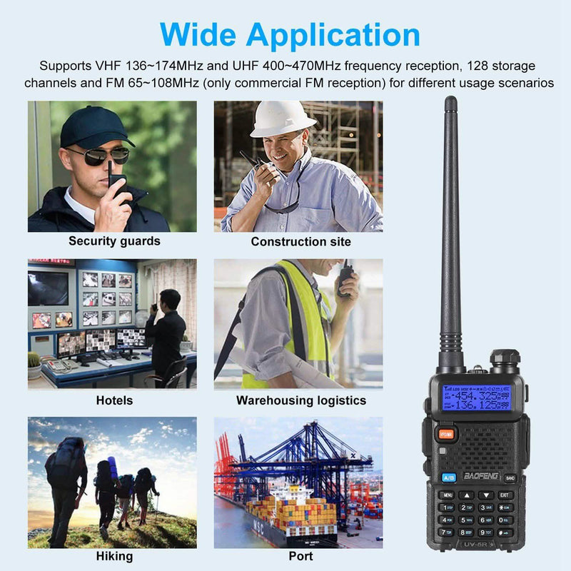 BaoFeng UV-5R 5W Walkie Talkie Sports & Outdoors - DailySale