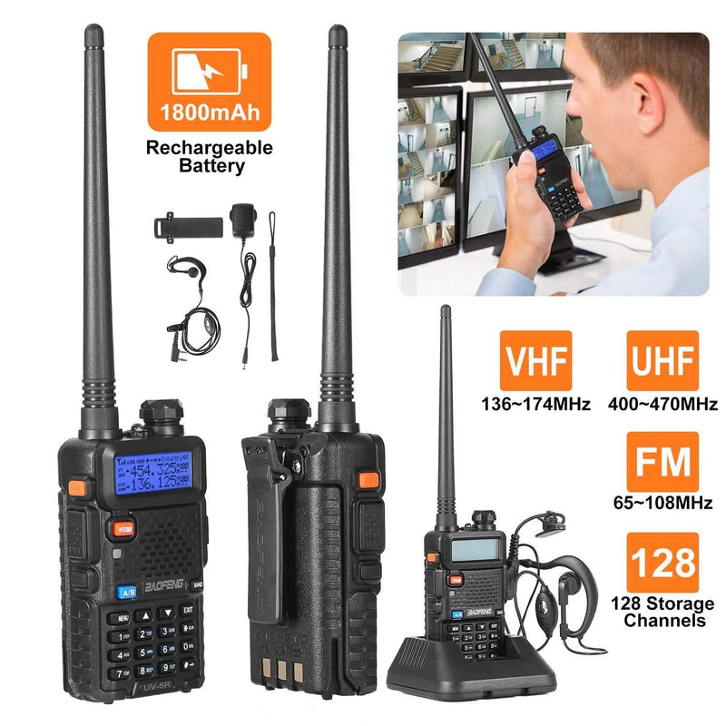 BaoFeng UV-5R 5W Walkie Talkie Sports & Outdoors - DailySale