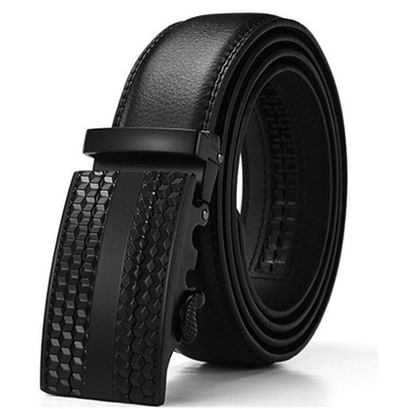 Barbados Men's Solid Buckle Leather Belt with Automatic Ratchet Men's Apparel 30 36 No. 1 - DailySale