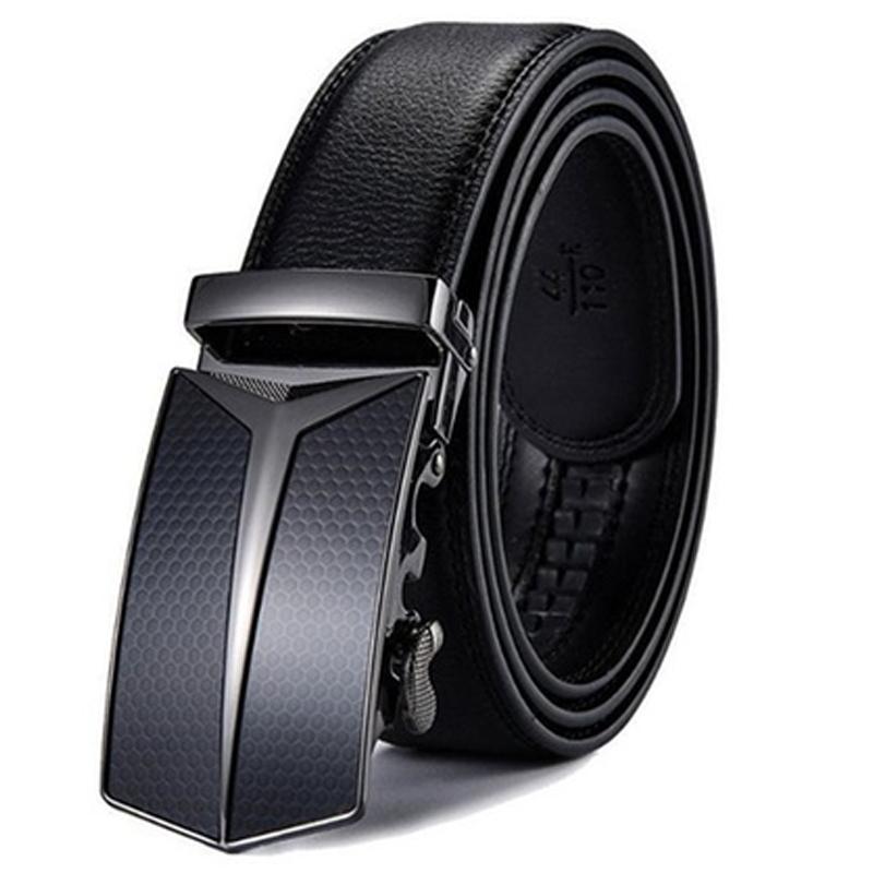 Barbados Men's Solid Buckle Leather Belt with Automatic Ratchet Men's Apparel 30 36 No. 2 - DailySale