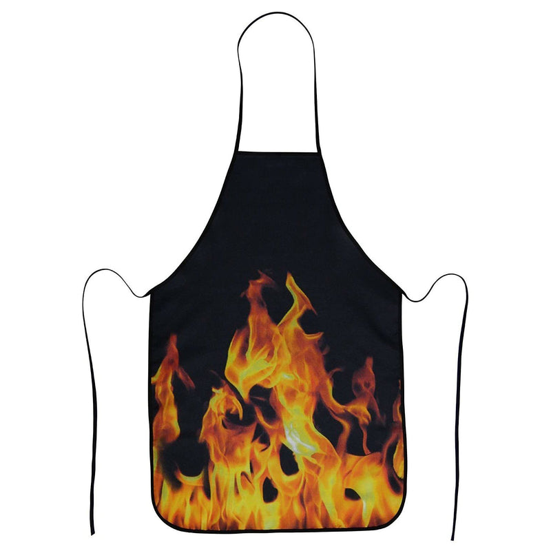Barbecue Apron with Flame Design Kitchen Essentials - DailySale