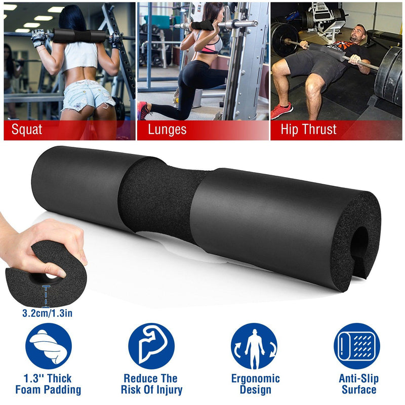 Barbell Pad Support Squat Bar Foam Cover Fitness - DailySale