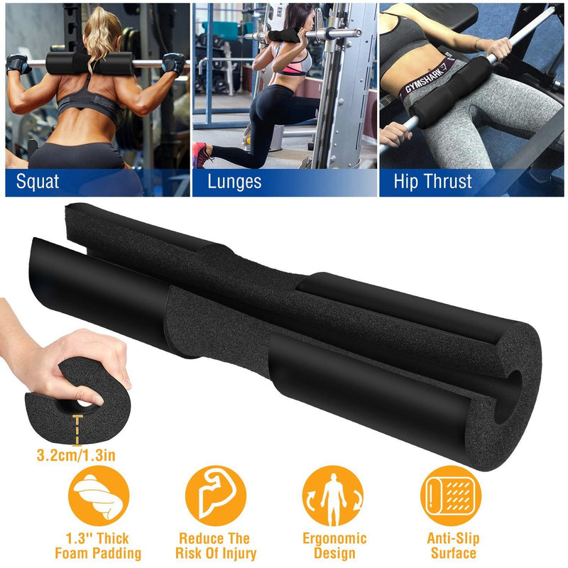 Barbell Pad Support Squat Bar Foam Cover Fitness - DailySale