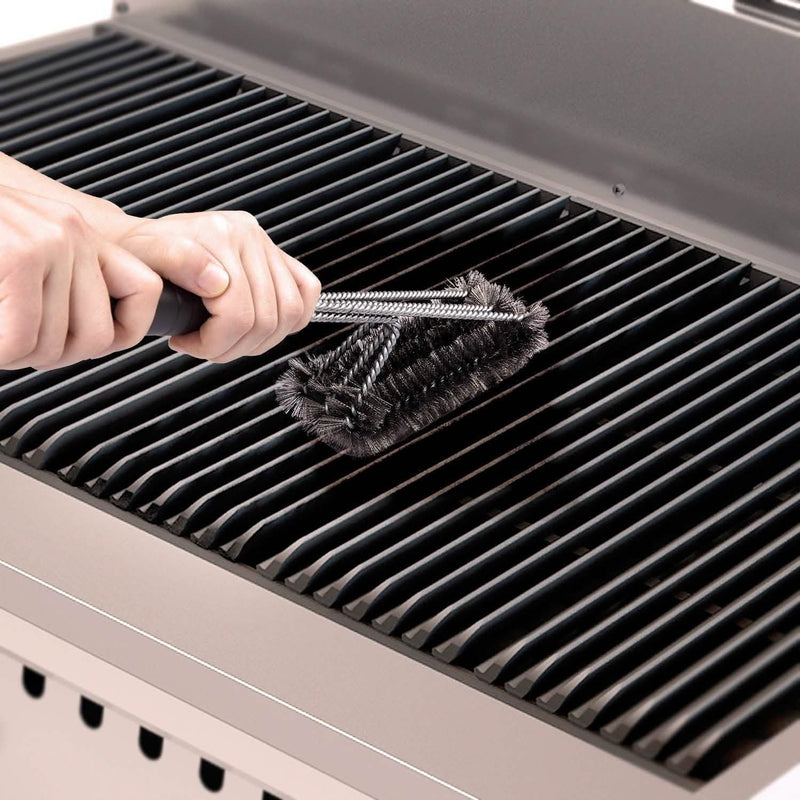 Barbestar 18" 3 in 1 Safe Barbecue Grill Brush Wire Bristles Kitchen Essentials - DailySale