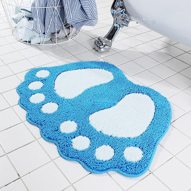 Bathroom Rugs Mats Water Absorbent Non-Slip Mat Used Bath Blue 16x24" - DailySale