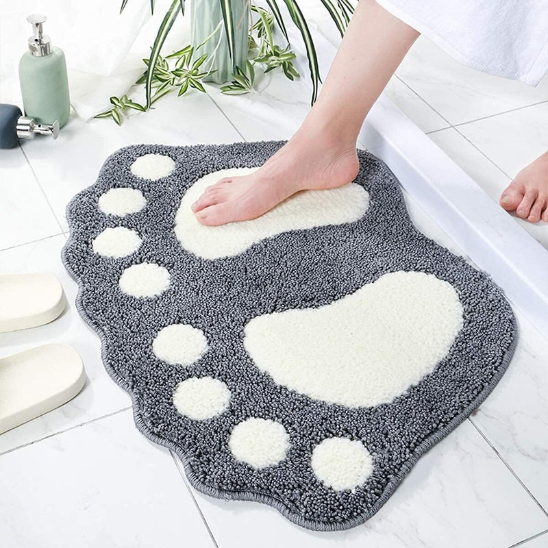 Bathroom Rugs Mats Water Absorbent Non-Slip Mat Used Bath Gray 16x24" - DailySale