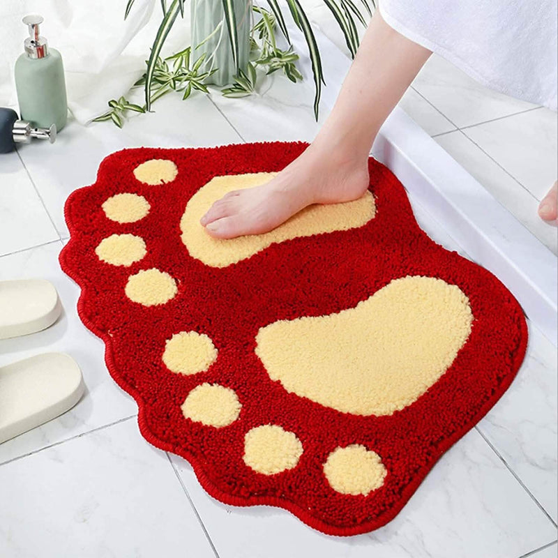 Bathroom Rugs Mats Water Absorbent Non-Slip Mat Used Bath Red 16x24" - DailySale