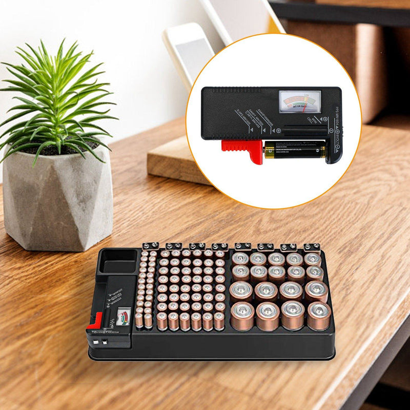 Battery Organizer Storage Case Household Batteries & Electrical - DailySale