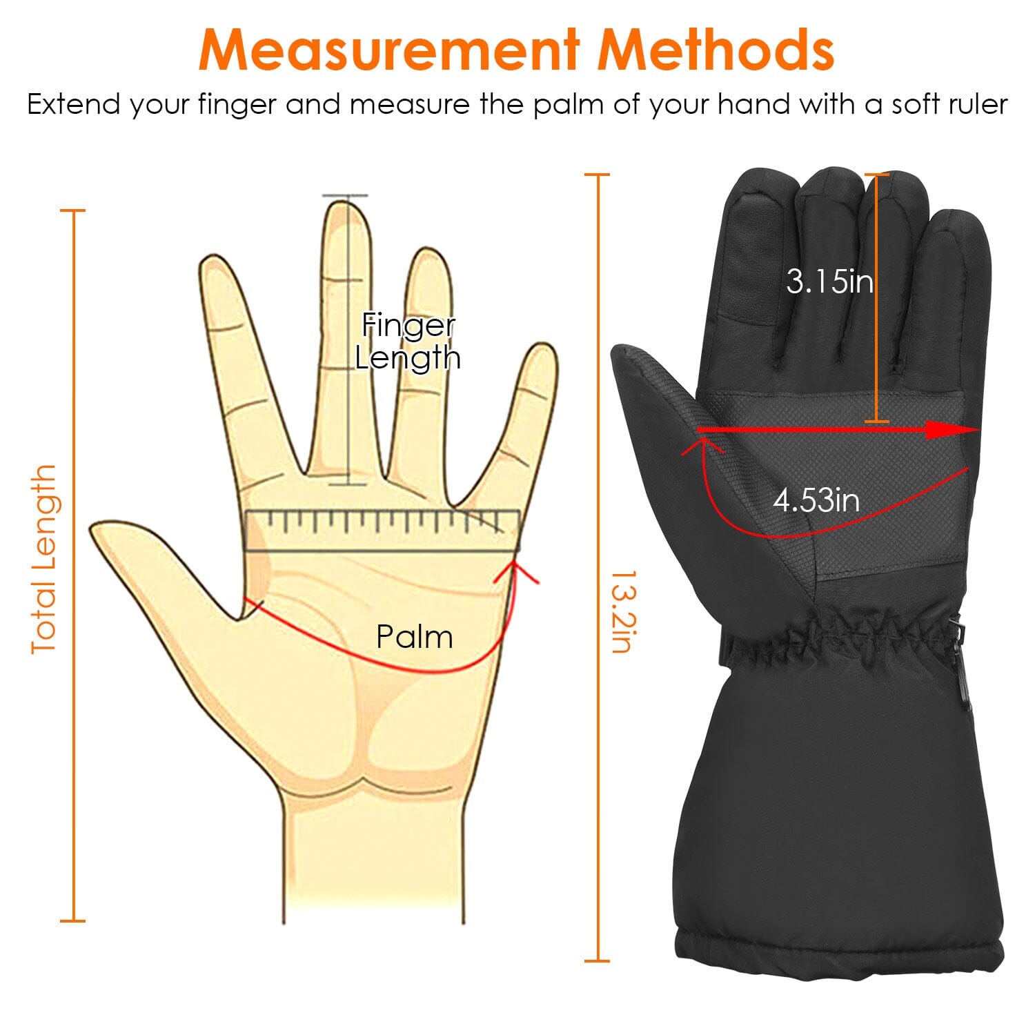 Battery Powered USB Touchscreen Thermal Gloves Sports & Outdoors - DailySale