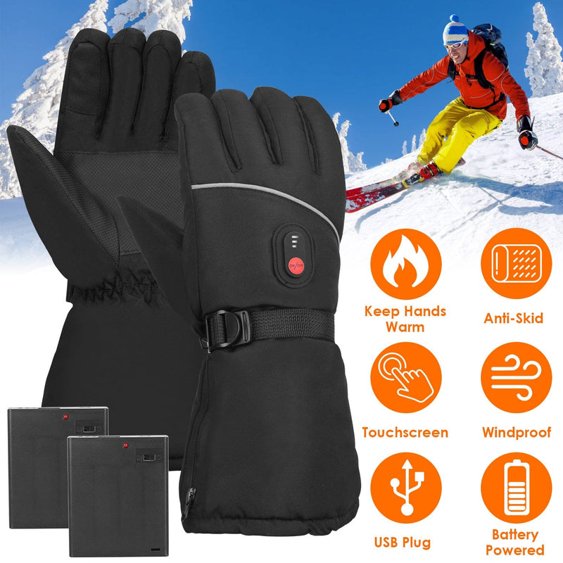 Battery Powered USB Touchscreen Thermal Gloves Sports & Outdoors - DailySale