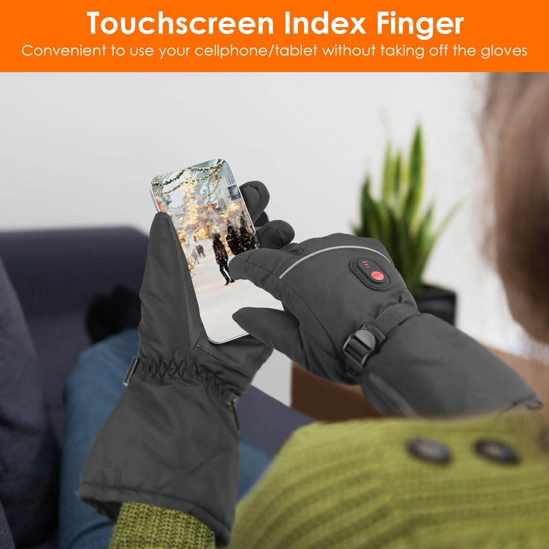 Battery Powered USB Touchscreen Thermal Gloves Sports & Outdoors - DailySale