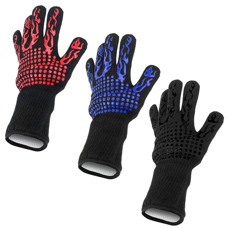 BBQ Gloves 1472°F Heat Resistant Grill Gloves Anti-slip Kitchen & Dining - DailySale