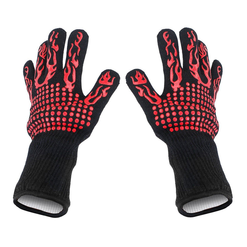 BBQ Gloves 1472°F Heat Resistant Grill Gloves Anti-slip