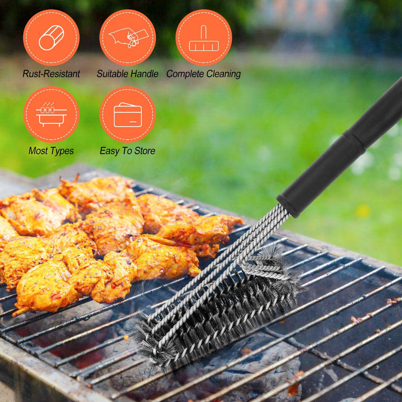 BBQ Grill Cleaning Brush Stainless Steel Kitchen & Dining - DailySale
