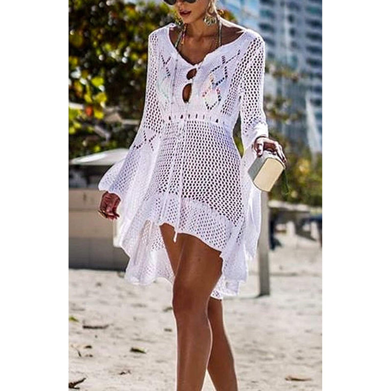 Beach Tops Sexy Perspective Cover Dress Women's Lingerie - DailySale