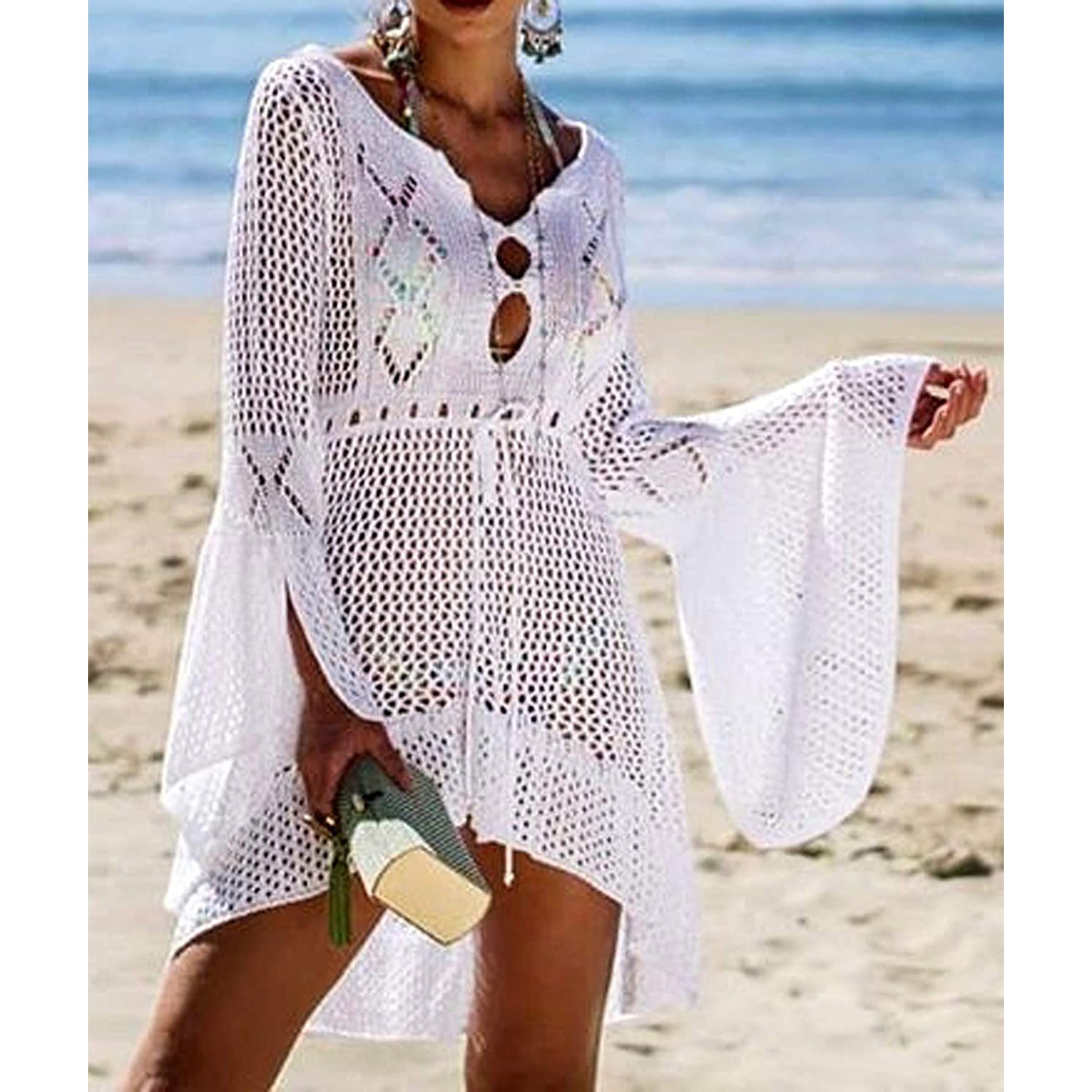 Beach Tops Sexy Perspective Cover Dress Women's Lingerie - DailySale