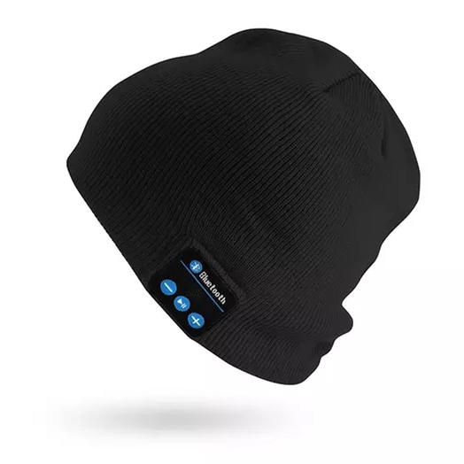 Beanie with Built In Wireless Bluetooth Headphones Women's Shoes & Accessories Black - DailySale