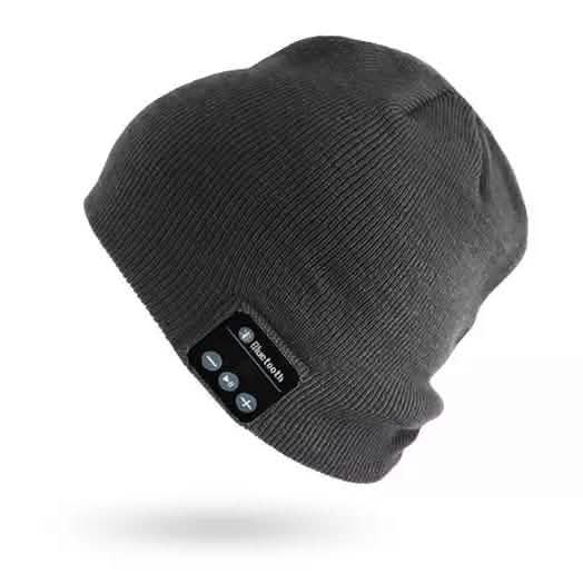 Beanie with Built In Wireless Bluetooth Headphones Women's Shoes & Accessories Dark Gray - DailySale